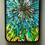 Natural shell stained glass style iPhone case - Decouart