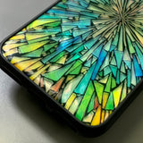 Natural shell stained glass style iPhone case - Decouart