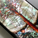 Natural shell stained glass style tree of life iPhone case - Decouart