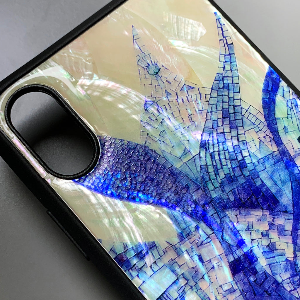 Natural shell whale iPhone case - Decouart