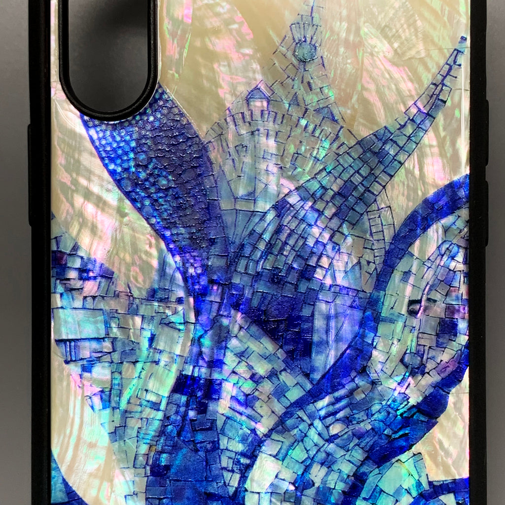Natural shell whale iPhone case - Decouart