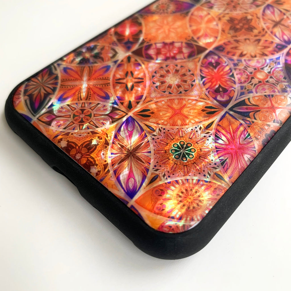 Natural shell floral iPhone case - Decouart