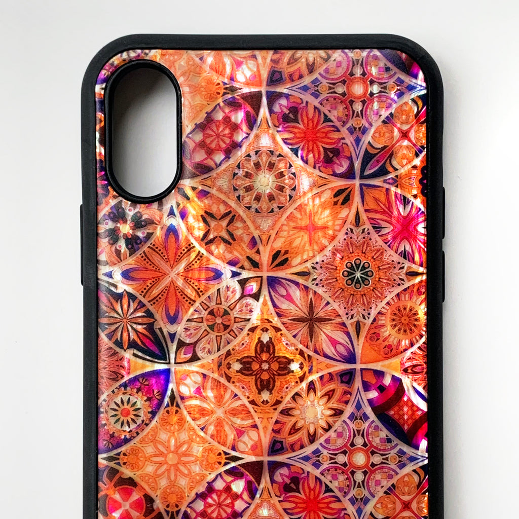 Natural shell floral iPhone case - Decouart