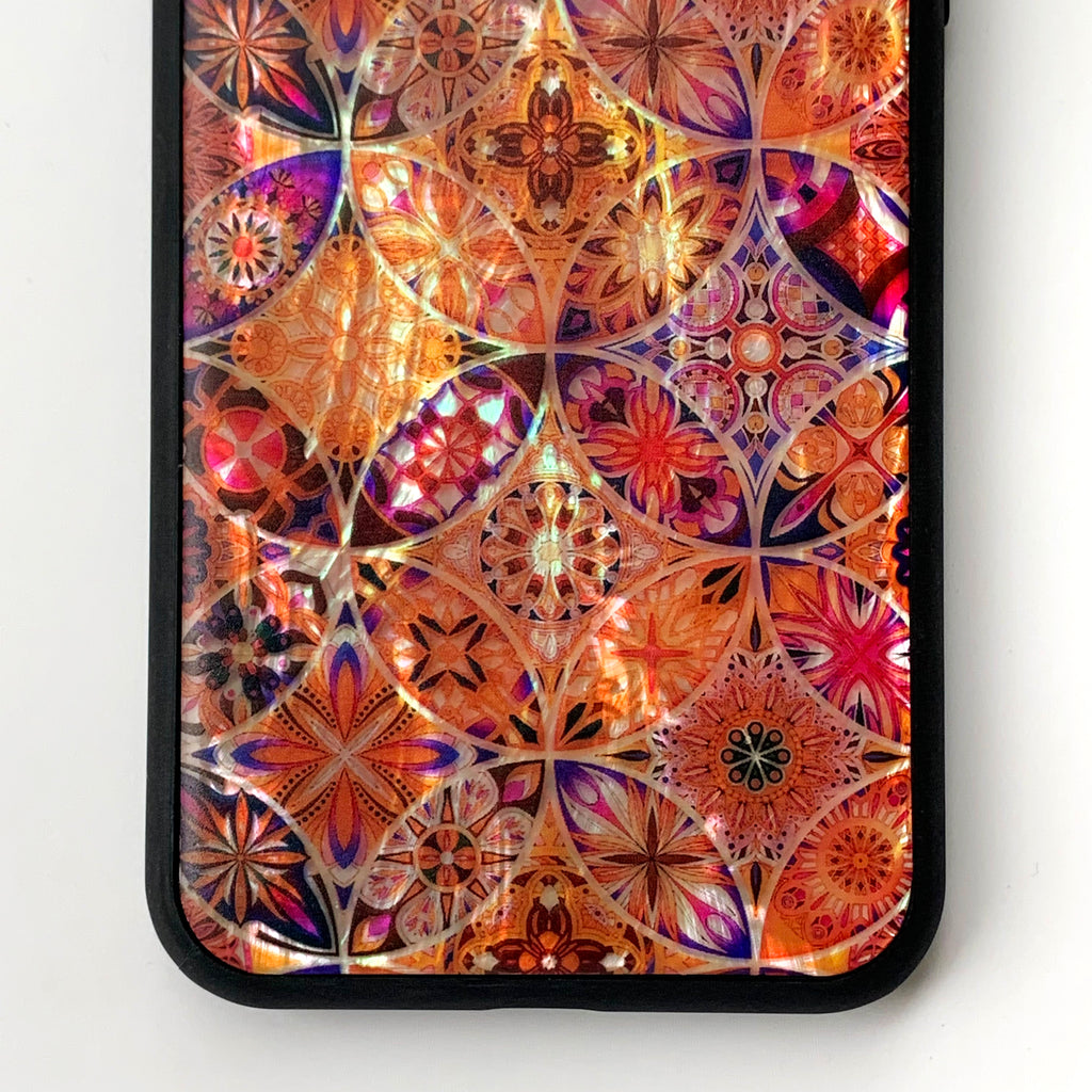 Natural shell floral iPhone case - Decouart