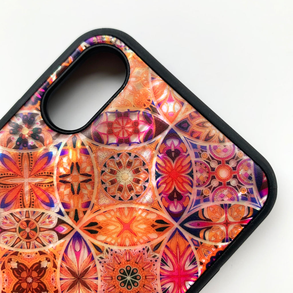 Natural shell floral iPhone case - Decouart