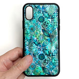 Natural shell floral iPhone case - Decouart