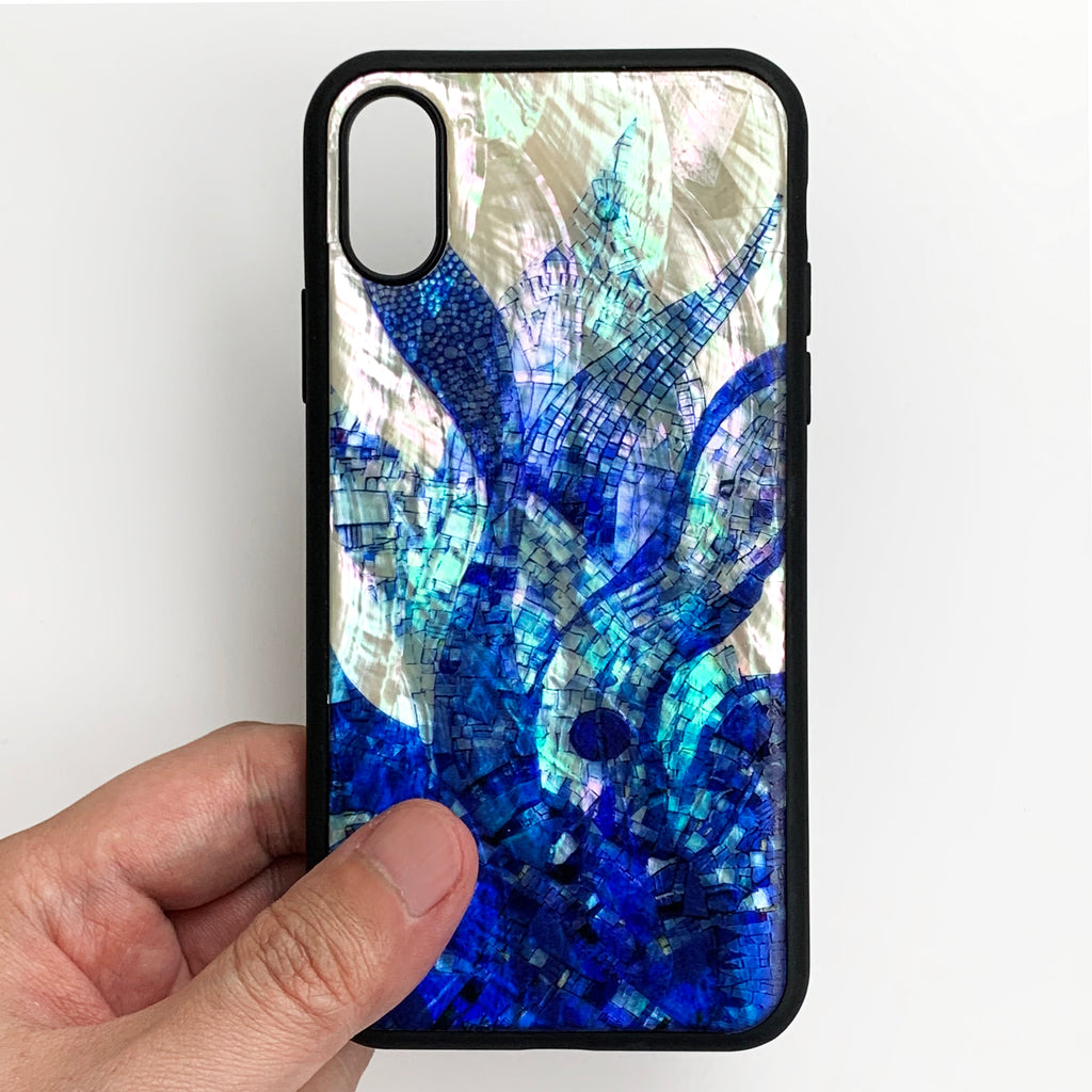 Natural shell whale iPhone case - Decouart