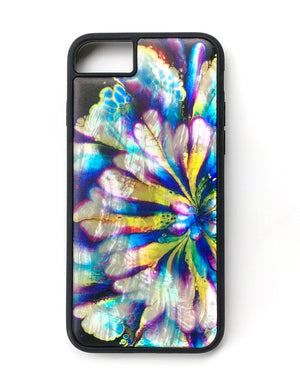 Mother of pearl floral ink iPhone case - Decouart