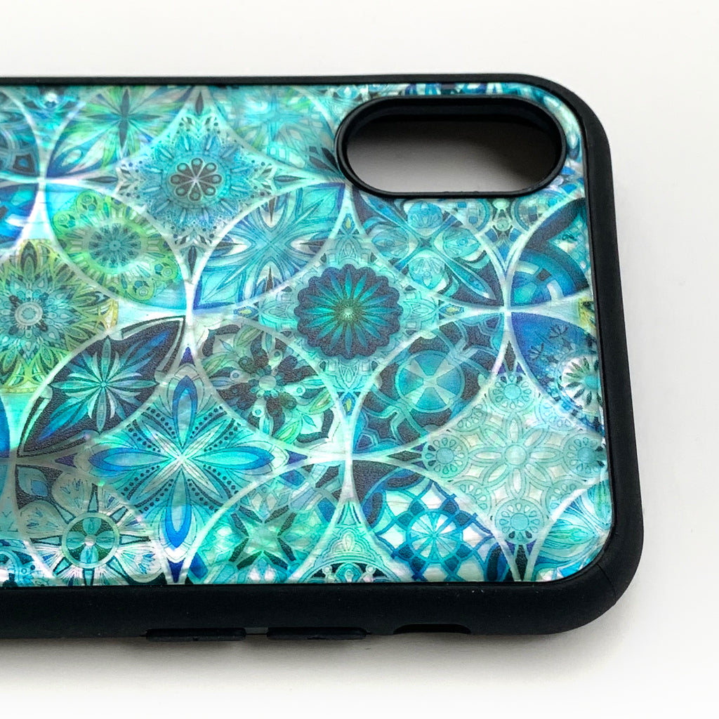 Natural shell floral iPhone case - Decouart
