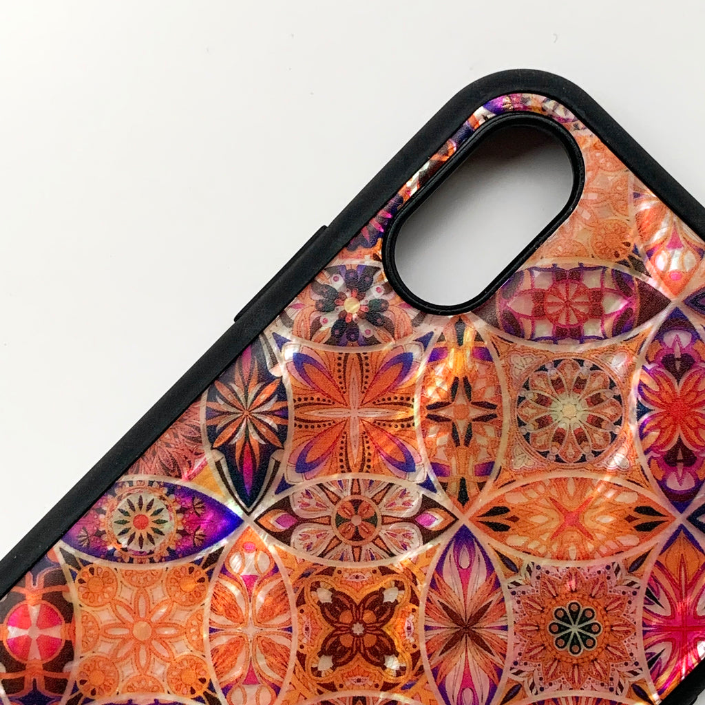 Natural shell floral iPhone case - Decouart