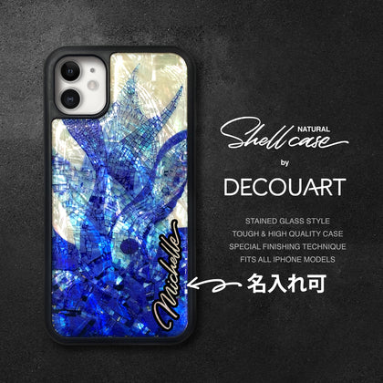 Natural shell whale iPhone case - Decouart