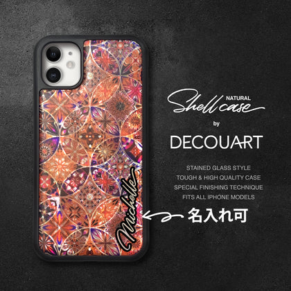 Natural shell floral iPhone case - Decouart