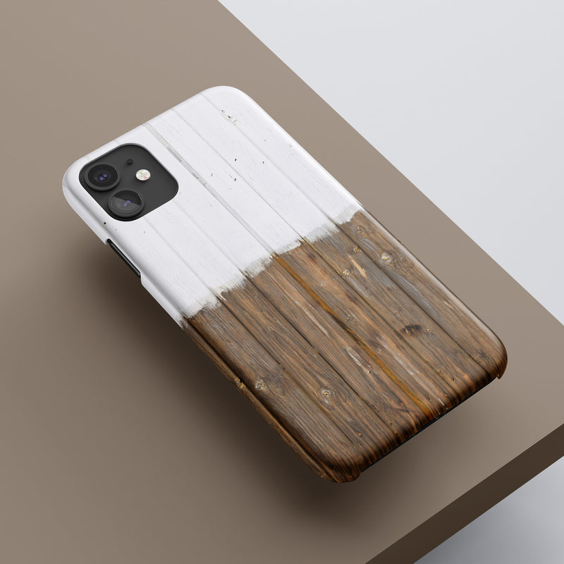 White wood iPhone 16 case - Decouart