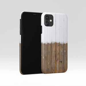 White wood iPhone 16 case - Decouart