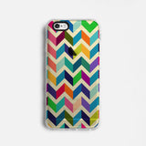 Chevron clear printed iPhone case S013