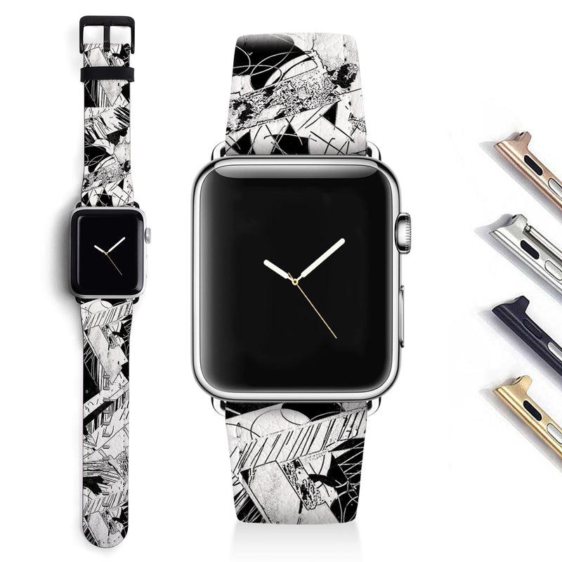 Abstract Designer Apple watch band S020 - Decouart
