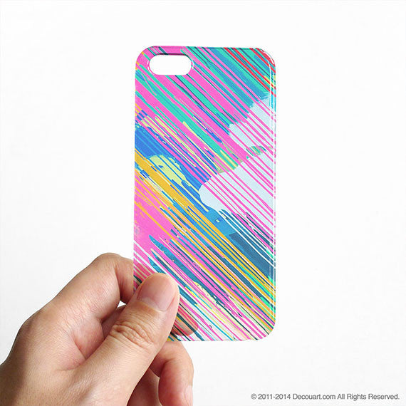Colourful paint clear printed iPhone 11 case S025 - Decouart