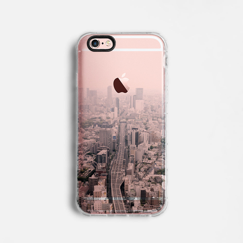 Tokyo cityscape clear printed iPhone 11 case S049 - Decouart