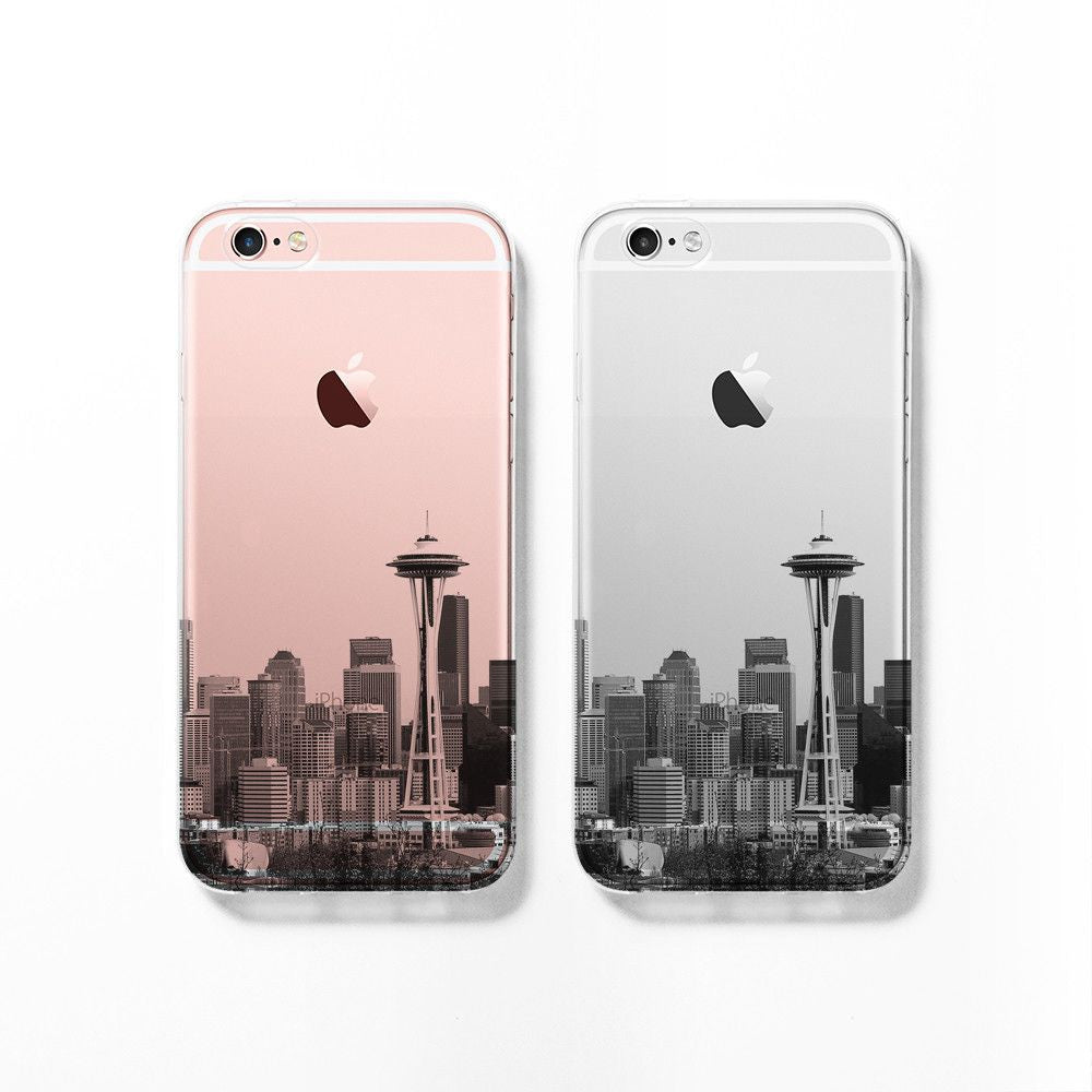 Seattle skyline iPhone 11 case C061 - Decouart