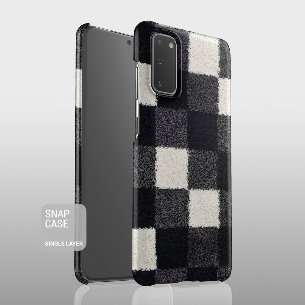 Black and white checkers Samsung case S293B