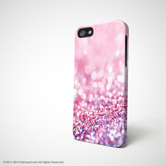 Pink sparkle iPhone 12 case S384C - Decouart