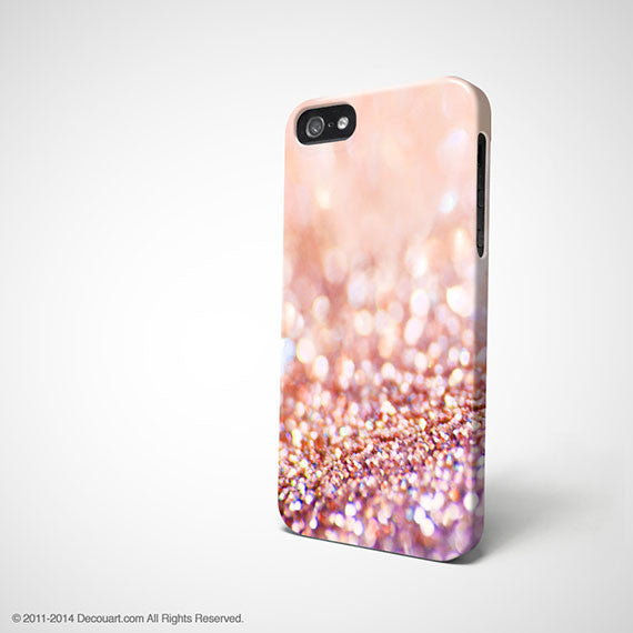 Peach sparkle iPhone 11 case S384D - Decouart