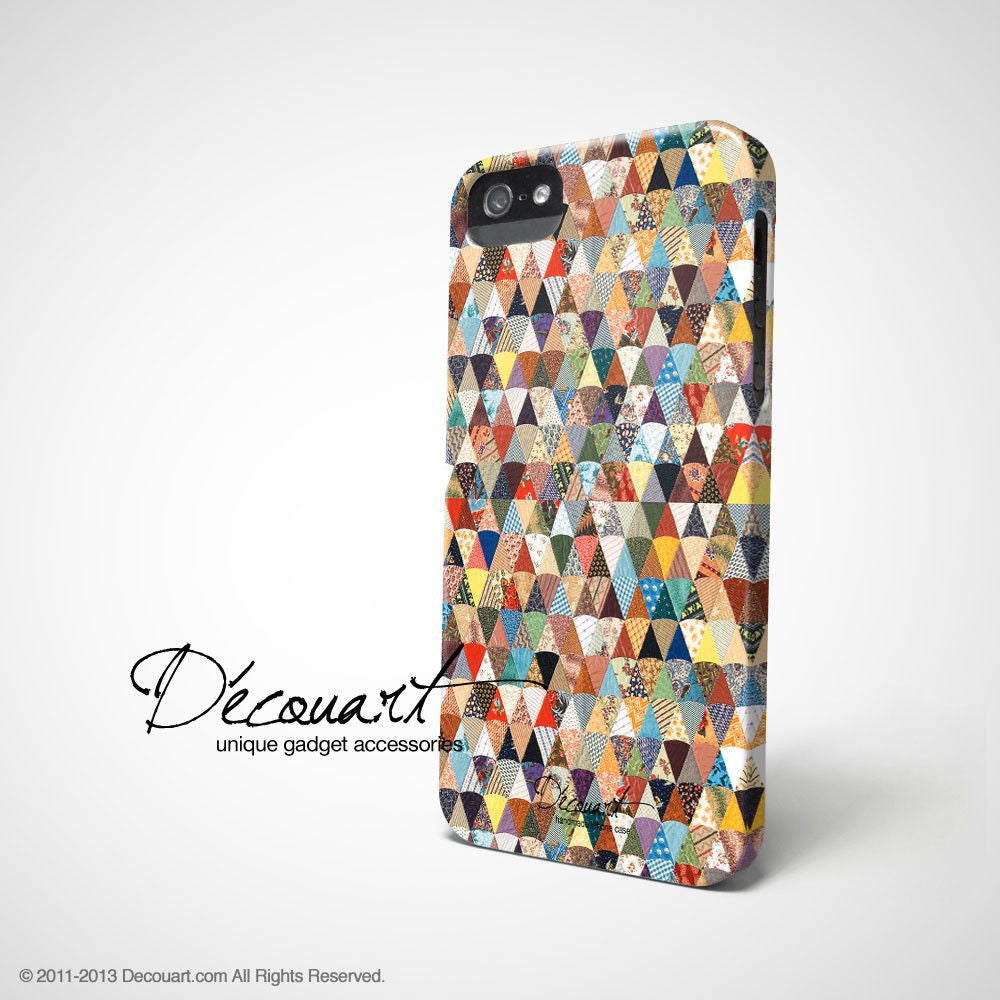 Colourful quilt iPhone 11 case S398 - Decouart