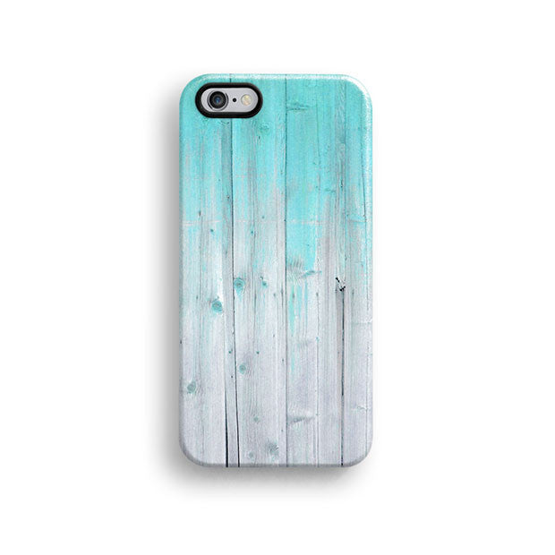 Mint wood iPhone 12 case S404 - Decouart