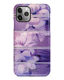 Violet floral iPhone 14 case S407