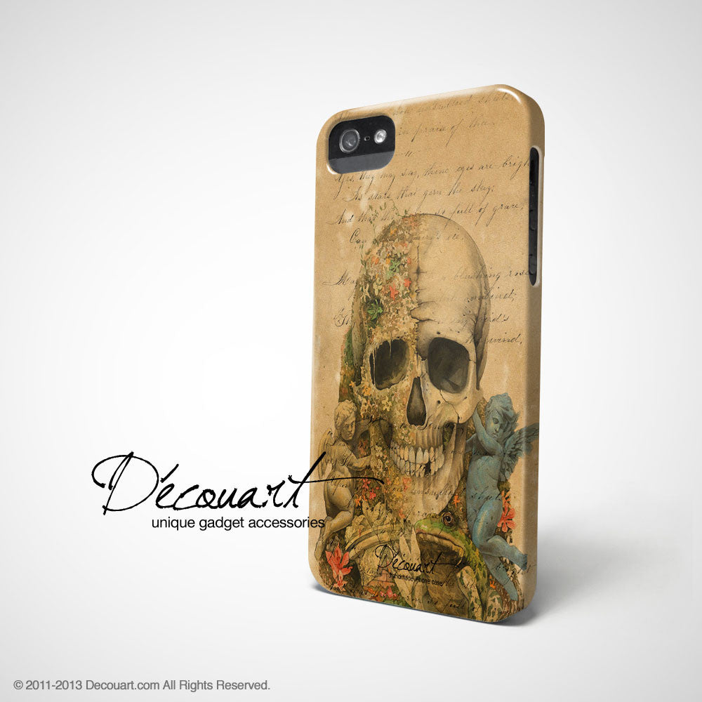 Vintage skull illustration iPhone 11 case S428 - Decouart