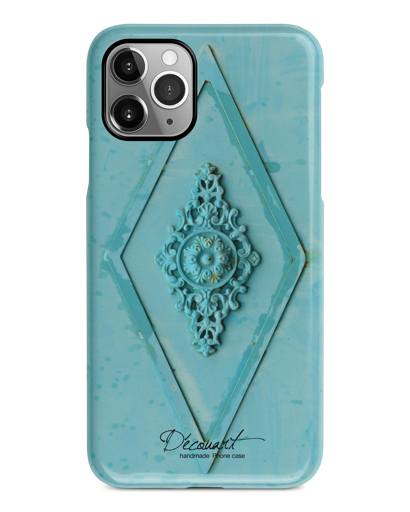 Mint floral mural iPhone 11 case S439 - Decouart