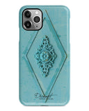 Mint floral mural iPhone 14 case S439