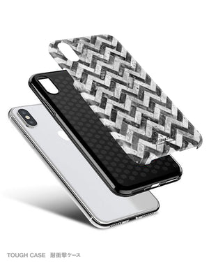 Black grunge chevron iPhone 11 case S465 - Decouart