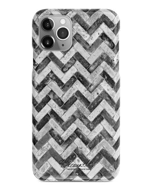 Black grunge chevron iPhone 11 case S465 - Decouart