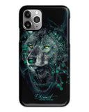 Black wolf iPhone 14 case S493
