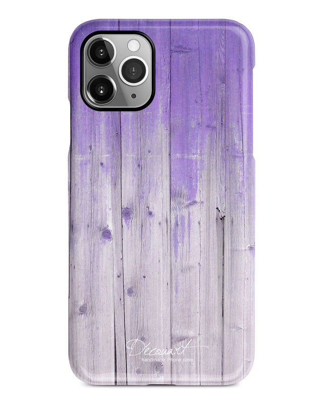 Violet wood iPhone 11 case S496B - Decouart