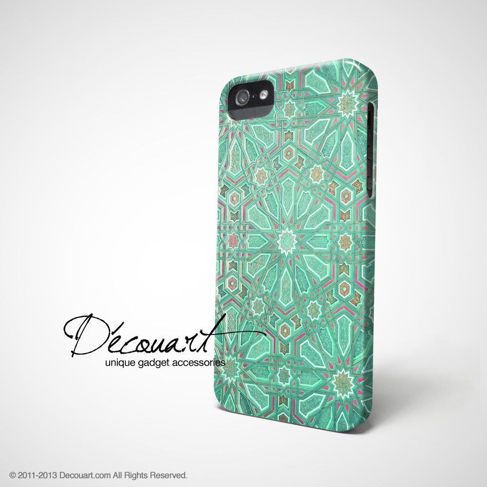 Mint floral iPhone 11 case S511 - Decouart