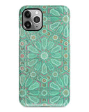 Mint floral iPhone 14 case S514