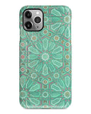 Mint floral iPhone 11 case S511 - Decouart