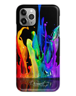 Colourful paint splash iPhone 11 case S516 - Decouart
