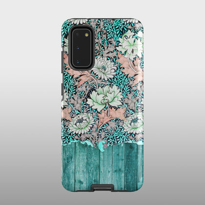 Mint wood floral Samsung case S553 - Decouart