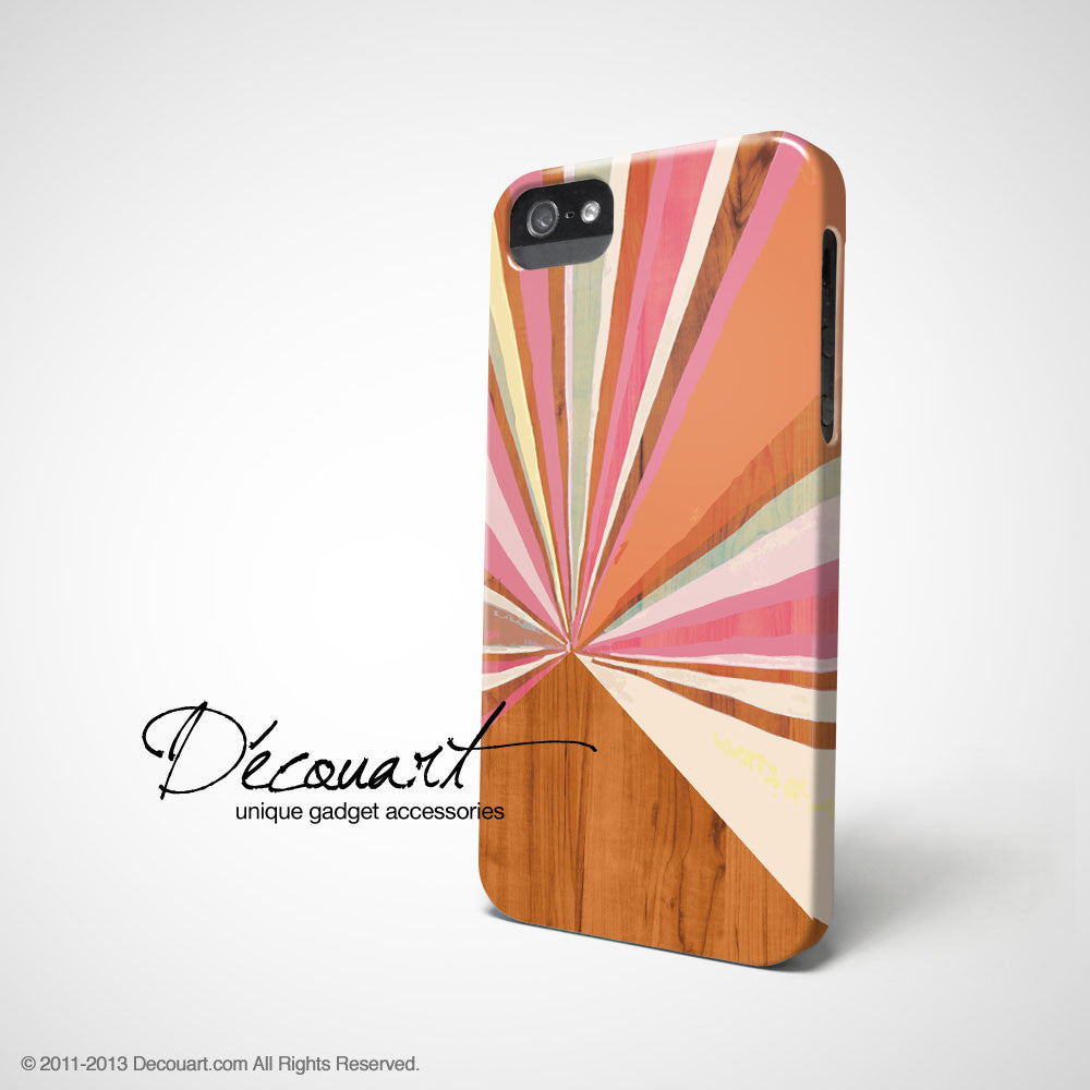 Geometric wood iPhone 12 case S559 - Decouart