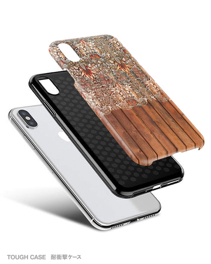 Floral wood iPhone 12 case S573 - Decouart