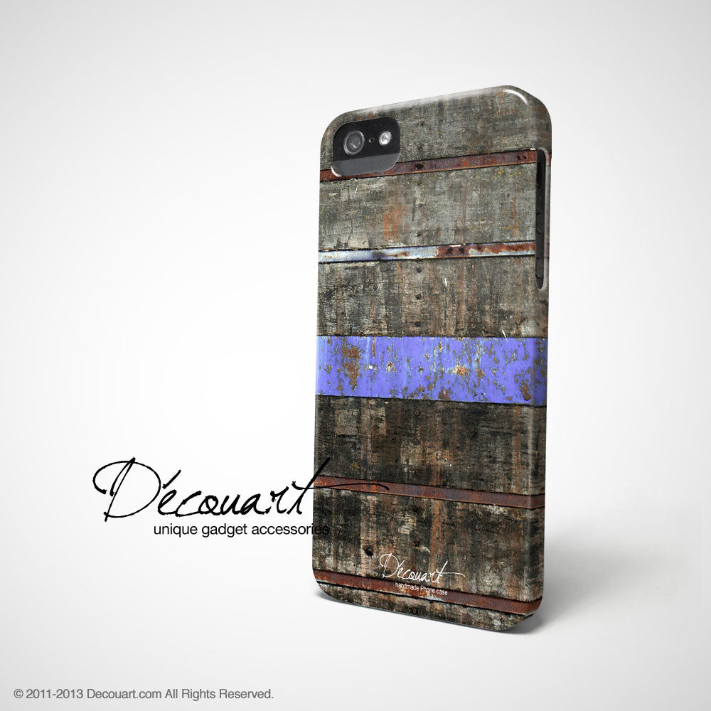 Wood with purple stripe iPhone 12 case S591 - Decouart
