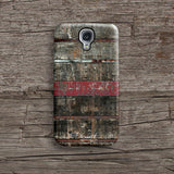 Wood with red stripe iPhone 12 case S592 - Decouart