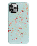 Mint floral iPhone 14 case S604