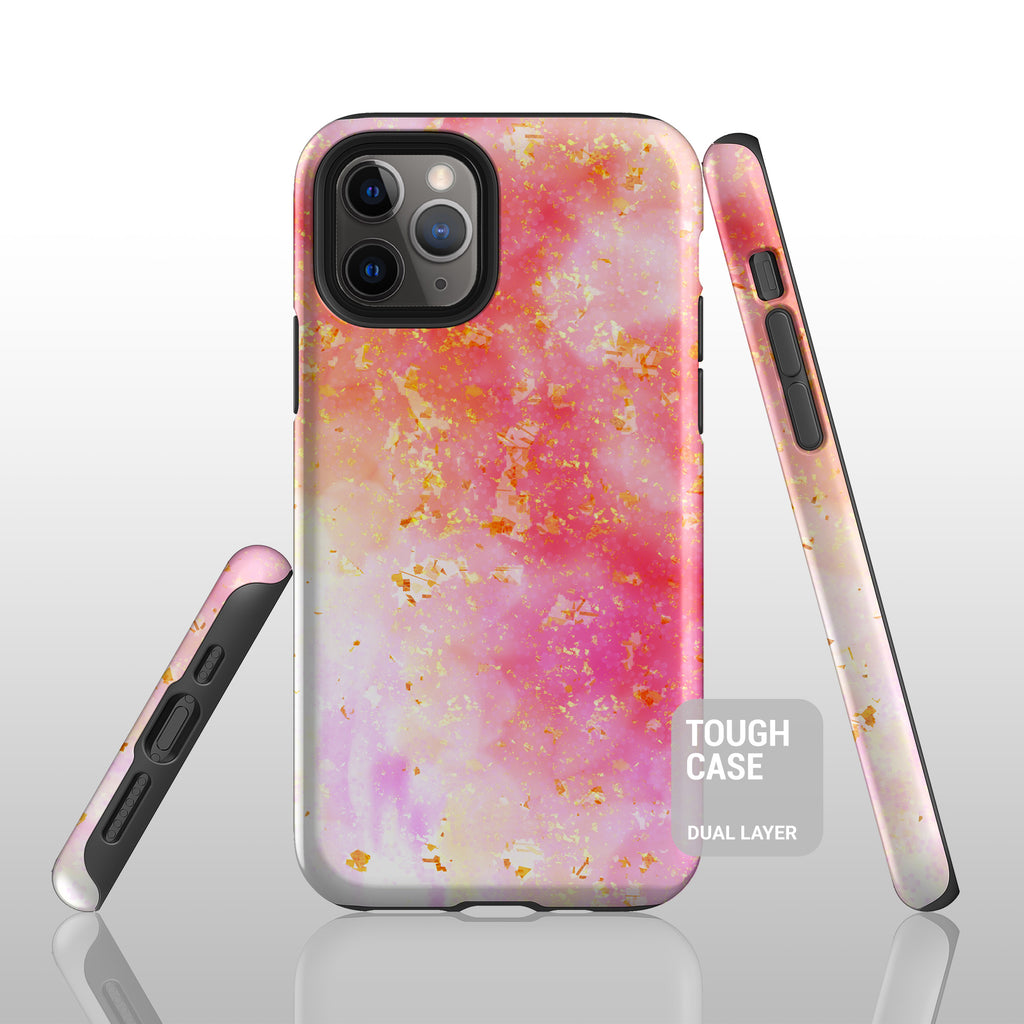 Abstract pink pattern iPhone 12 case S614 - Decouart