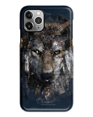 Wolf illustration iPhone 12 case S644 - Decouart