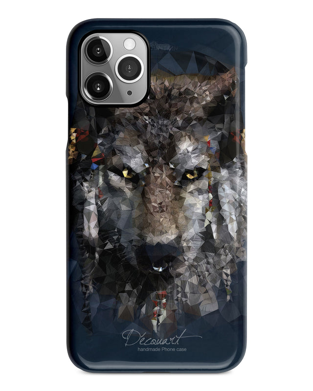 Wolf illustration iPhone 12 case S644 - Decouart