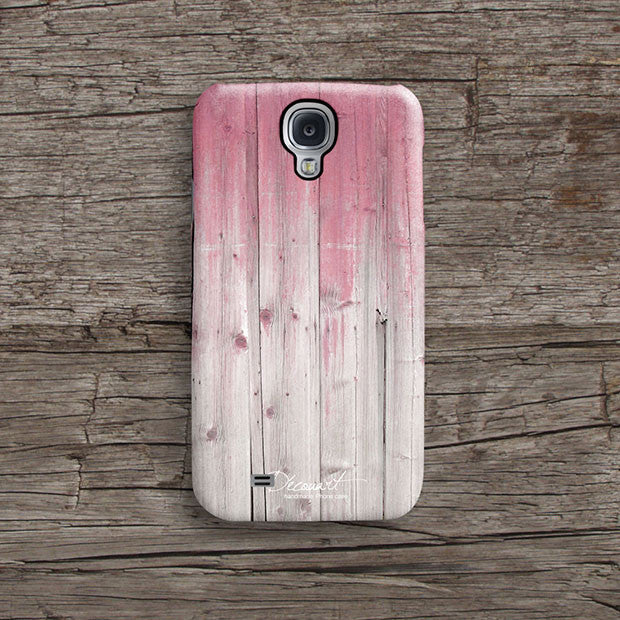 Pink wood iPhone 12 case S646 - Decouart